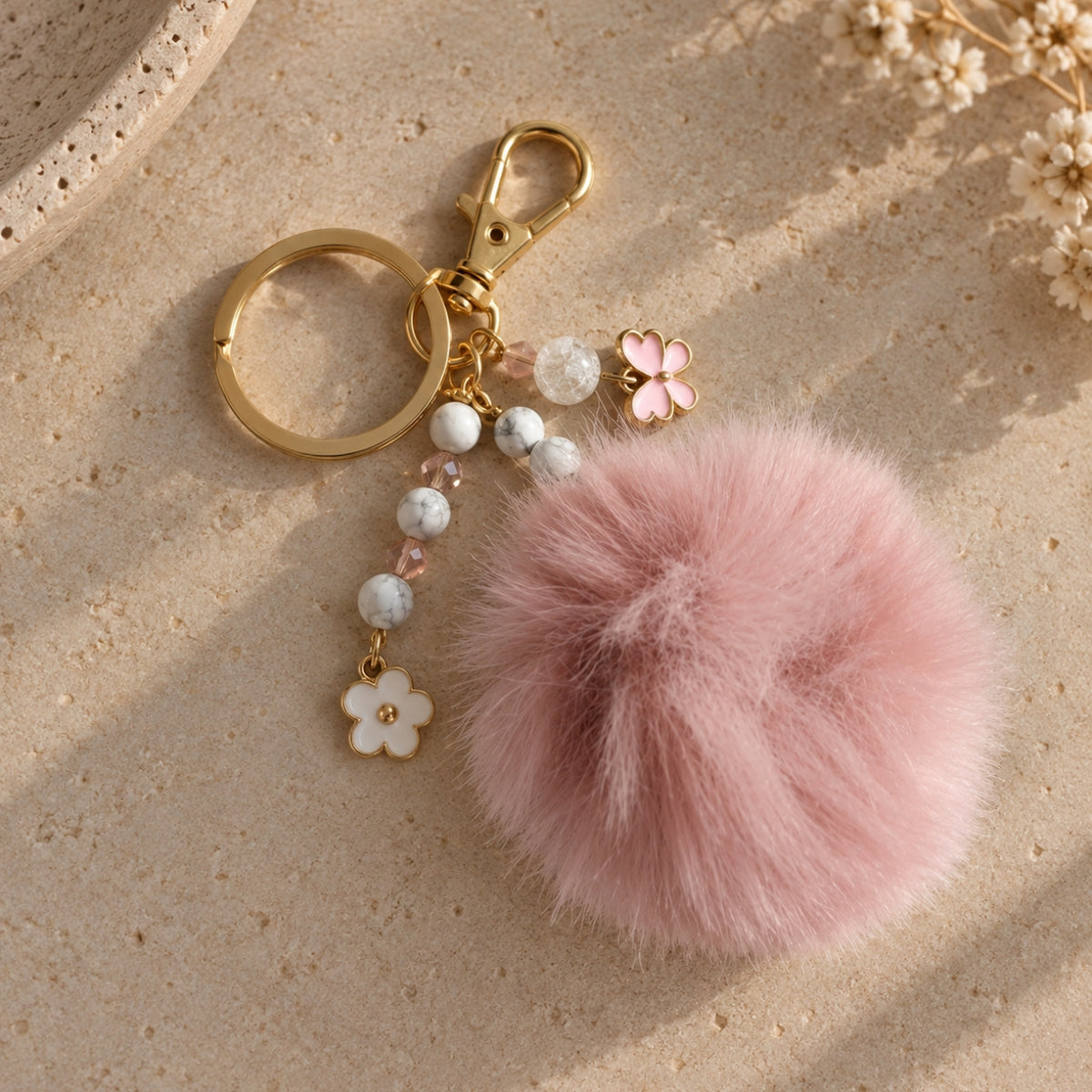 Talisman Clarté & Apaisement – Howlite & Cristal de Roche