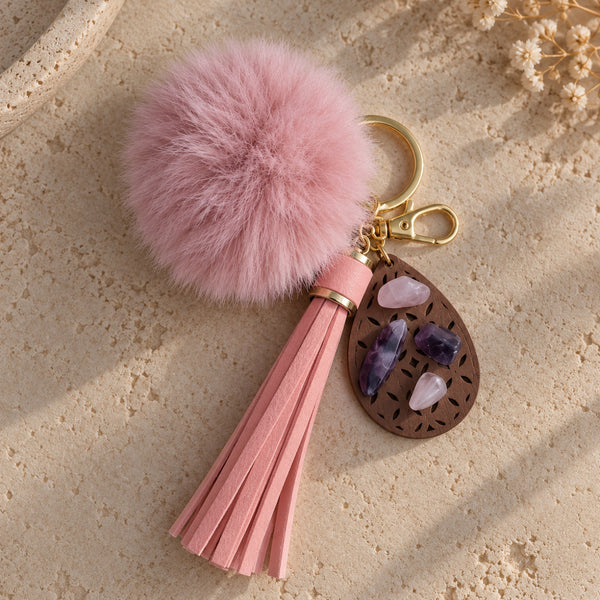 Talisman Douceur Intérieure – Améthyste & Quartz Rose