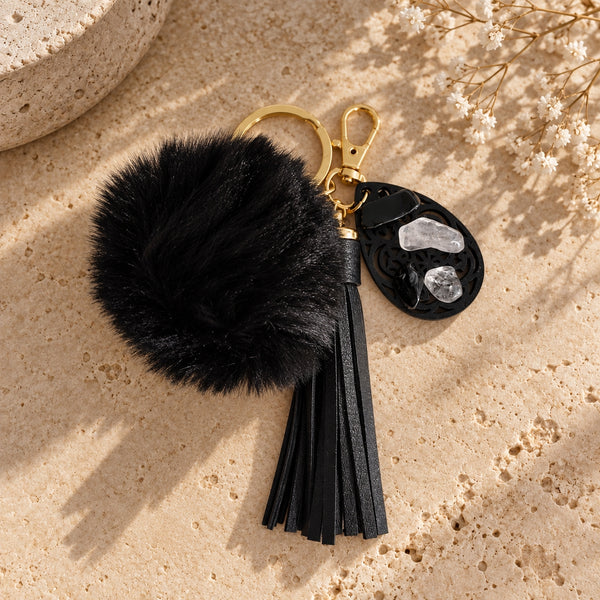 Talisman Bouclier Intérieur – Obsidienne & Cristal de Roche
