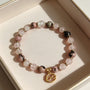 Bracelet Signe Cancer – Rhodonite & Quartz Rose