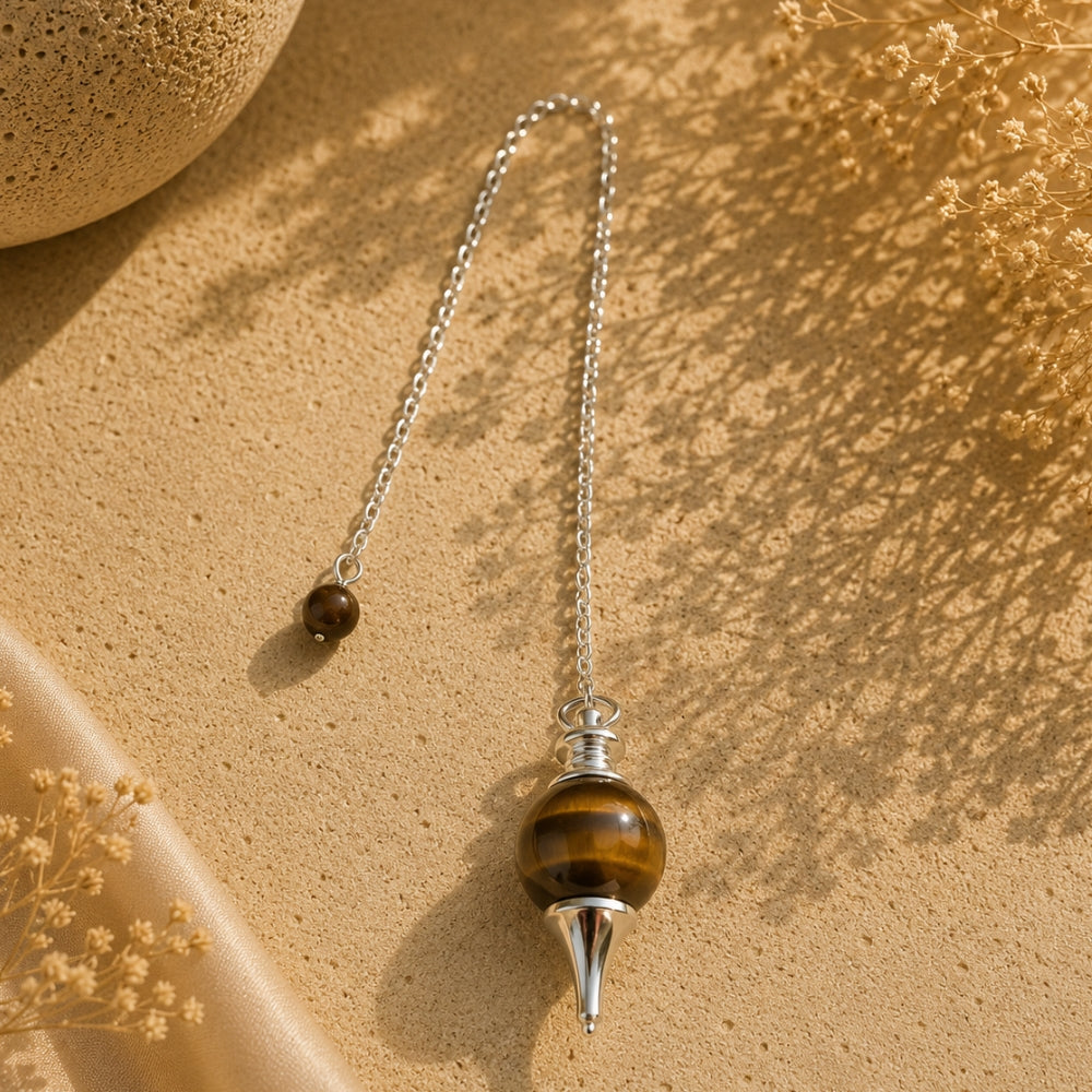 Pendule Force Protectrice – Œil de Tigre