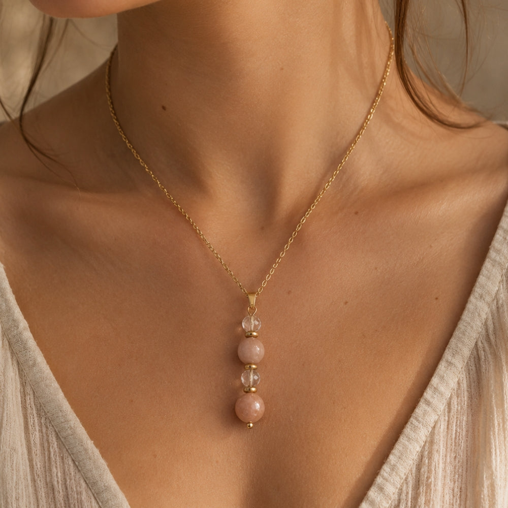 Collier Éclat Lunaire – Pierre de Lune