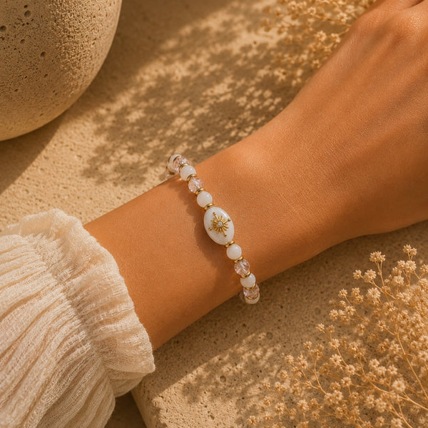 Bracelet Amour Doux – Quartz Rose