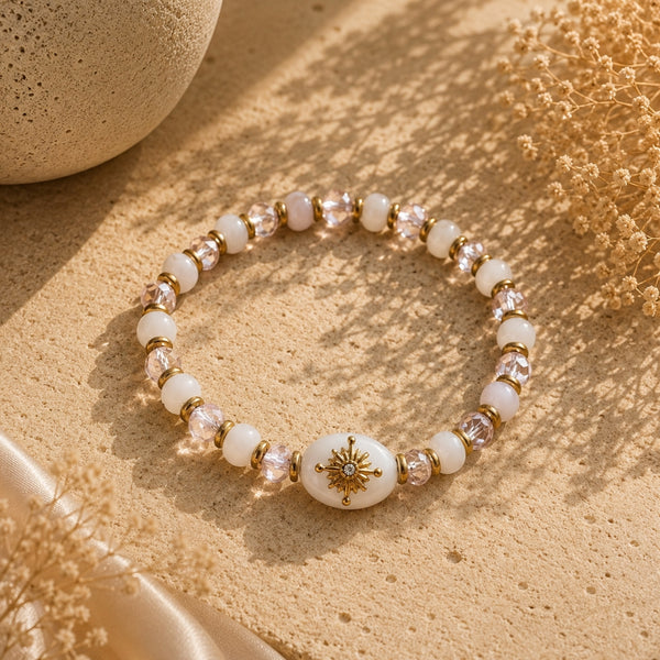 Bracelet Amour Doux – Quartz Rose